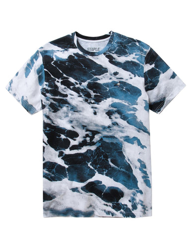 Buy Staple All Over Print Tee - Blue - Swaggerlikeme.com / Grand General Store