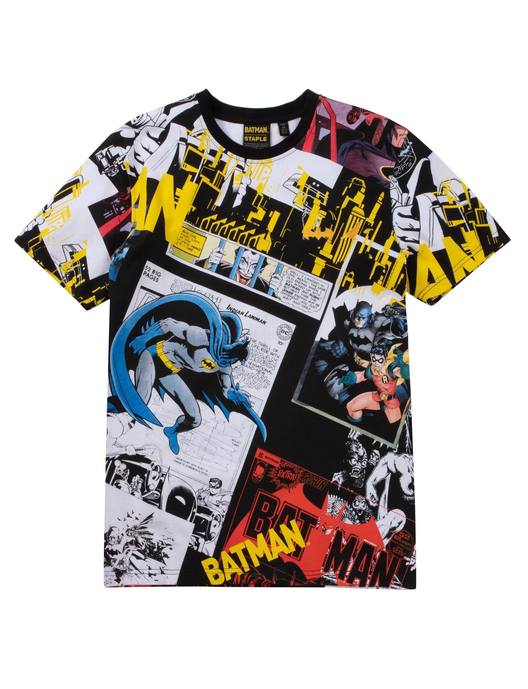 Men's Batman X Staple The Comic AOP Tee - Black – Swaggerlikeme