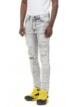 Load image into Gallery viewer, Buy Smoke Rise Rip Repair Fashion Jeans - Frost Gray - Swaggerlikeme.com / Grand General Store

