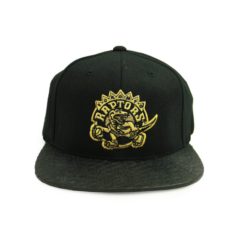 Buy NBA Toronto Raptors HWC Top Boss Leather Brim Snapback Hat Black by Mitchell Ness - Swaggerlikeme.com / Grand General Store