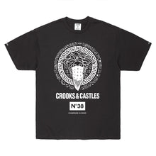 Load image into Gallery viewer, Buy Crooks &amp; Castles Bandana Core T-shirt  - Black - Swaggerlikeme.com / Grand General Store

