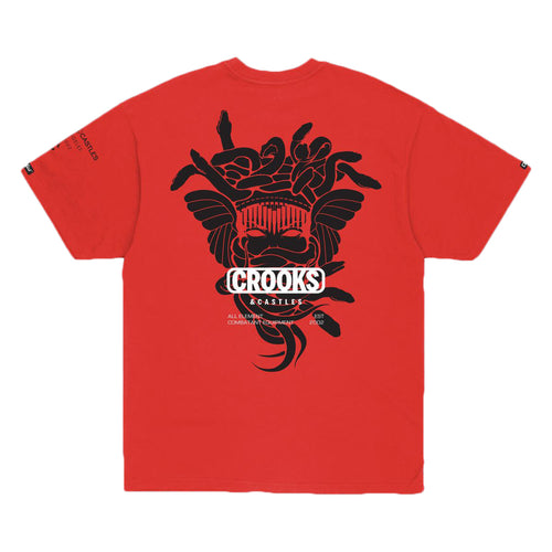 Buy Crooks & Castles A.E.C.E Medusa Tee - Red - Swaggerlikeme.com / Grand General Store