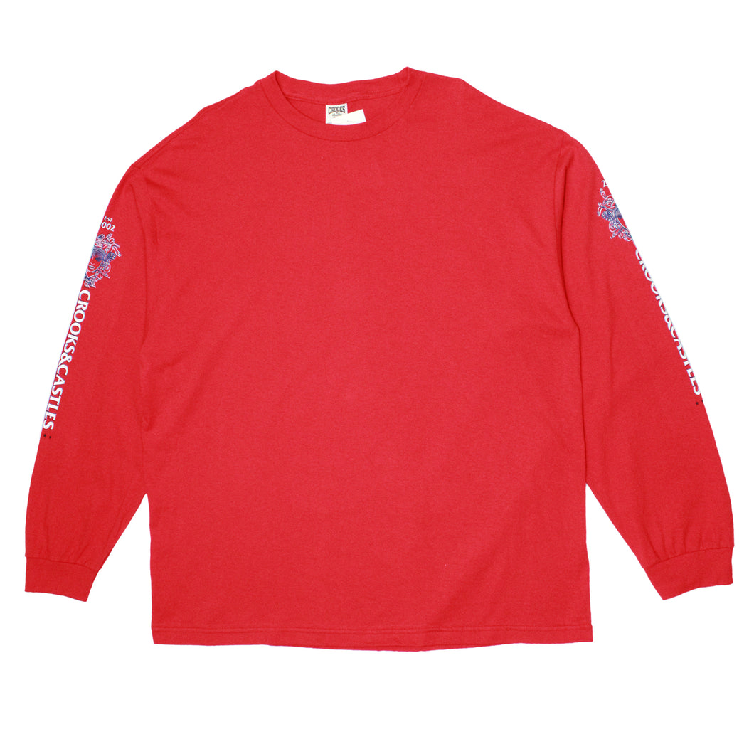 Buy Crooks & Castles The Unmasked Medusa LS T-shirt - Red - Swaggerlikeme.com / Grand General Store