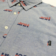 Load image into Gallery viewer, Buy HUF 1984 Chambray Short Sleeve Button Up Shirt - Blue - Swaggerlikeme.com / Grand General Store
