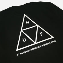Load image into Gallery viewer, Buy HUF Essentials Triple Triangle Crew Neck Sweatshirt - Black - Swaggerlikeme.com / Grand General Store
