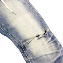 Load image into Gallery viewer, Buy Smoke Rise Drawstring Slim Tapered Jeans - Pearl Blue - Swaggerlikeme.com / Grand General Store
