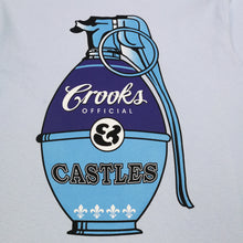 Load image into Gallery viewer, Buy Crooks &amp; Castles War Halls Grenade T-shirt - Carolina Blue - Swaggerlikeme.com / Grand General Store
