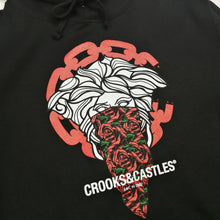 Load image into Gallery viewer, Buy Crooks &amp; Casltes Roses Bandana Pullover Hoodie - Black - Swaggerlikeme.com / Grand General Store
