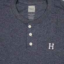 Load image into Gallery viewer, Buy HUF Essentials Premium Henley T-shirt - Navy - Swaggerlikeme.com / Grand General Store
