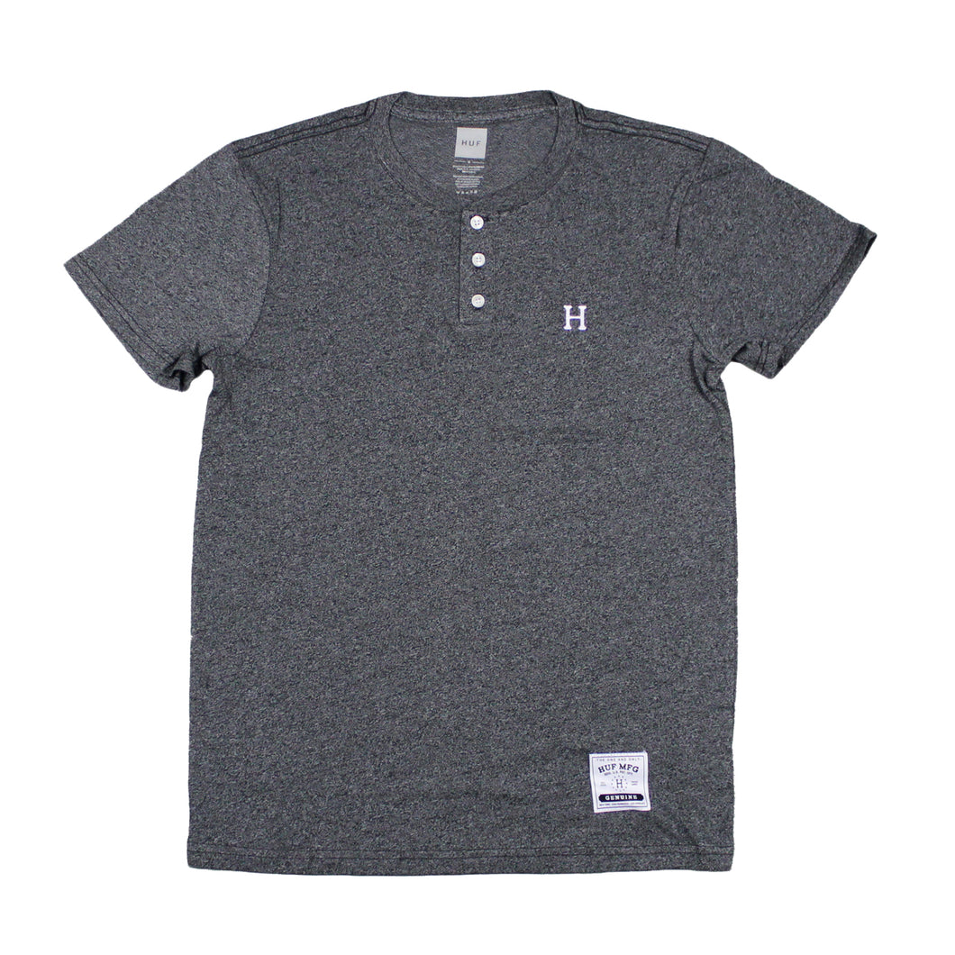 Buy HUF Essentials Premium Henley T-shirt - Black - Swaggerlikeme.com / Grand General Store