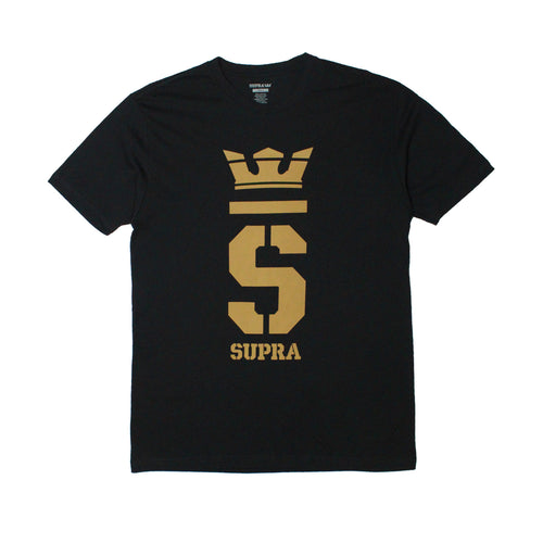 Buy SUPRA Champ Logo SS Tee - Black/Gold - Swaggerlikeme.com / Grand General Store