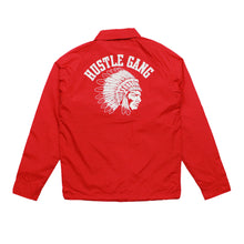 Load image into Gallery viewer, Buy Hustle Gang Chief Logo Graphic Coaches Jacket Small - Red - Swaggerlikeme.com / Grand General Store
