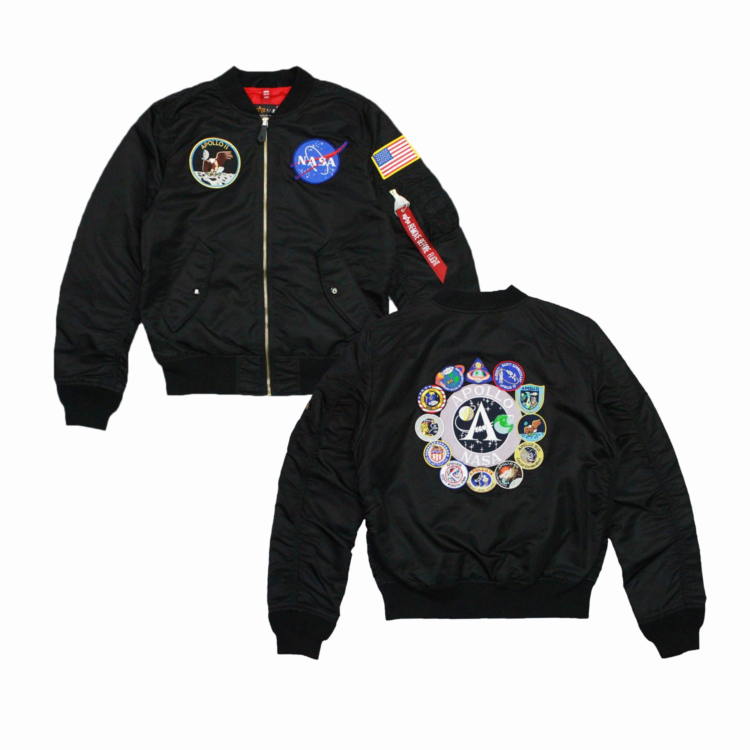 NASA Apollo II フライトジャケット ネイビー NASA Apollo II フライトジャケット ネイビー Alpha Industries