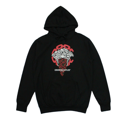 Buy Crooks & Casltes Roses Bandana Pullover Hoodie - Black - Swaggerlikeme.com / Grand General Store