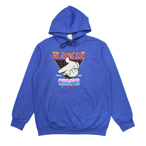 Buy Crooks & Casltes Retro Airgun Pullover Hoodie - Royal - Swaggerlikeme.com / Grand General Store