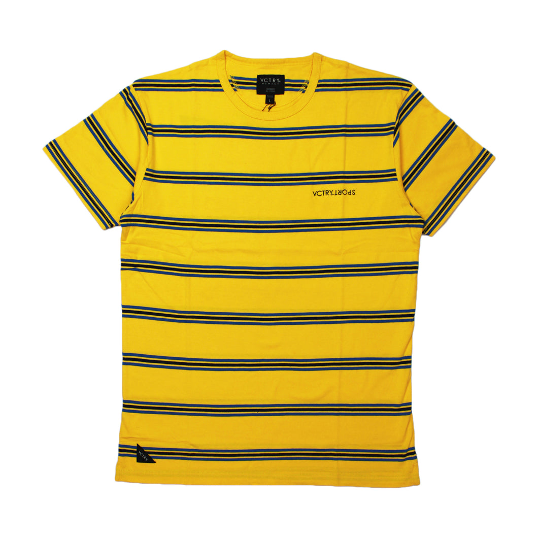 Buy 10 Deep Members Stripe T-shirt- Yellow - Swaggerlikeme.com / Grand General Store