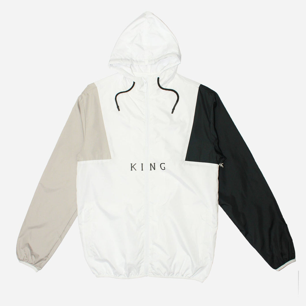 Buy KING Apparel Theydon Windrunner Jacket - White - Swaggerlikeme.com / Grand General Store