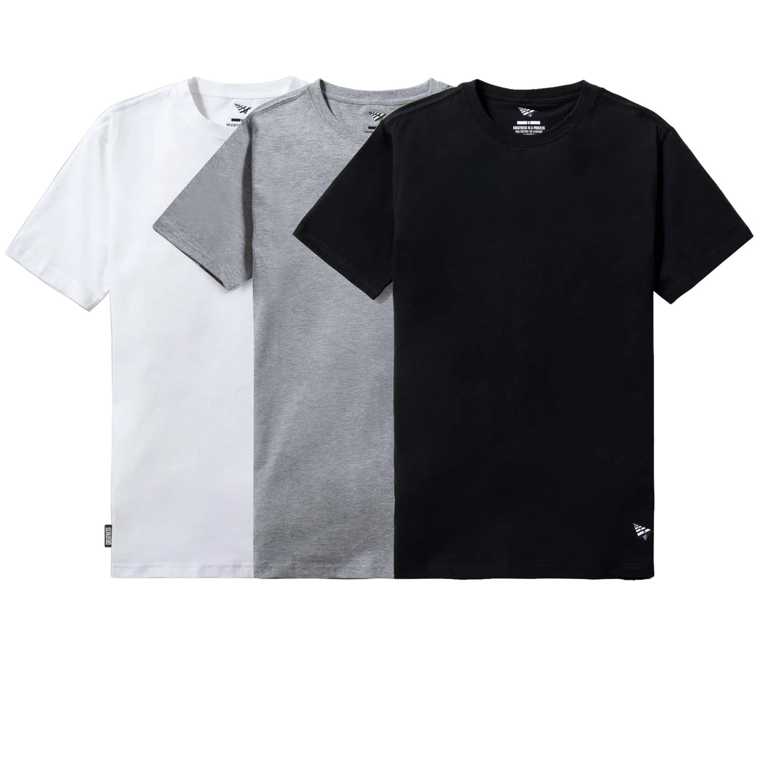 Men's Paper Planes The Essential 3-Pack Tee - Black Heather White