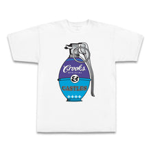 Load image into Gallery viewer, Buy Crooks &amp; Castles War Halls Grenade T-shirt - White/Purple - Swaggerlikeme.com / Grand General Store
