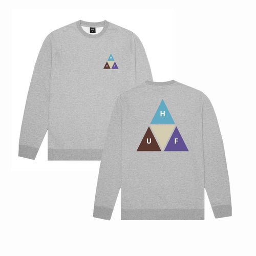Buy HUF Prism Trail Crewneck Sweatshirt - Grey Heather - Swaggerlikeme.com / Grand General Store