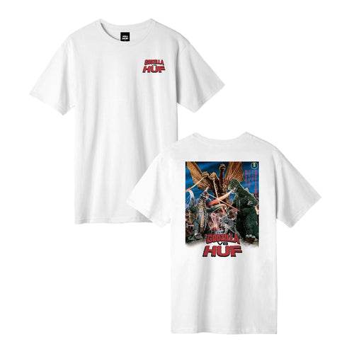 Buy HUF x Godzilla Destroy All Monsters SS Tee - White - Swaggerlikeme.com / Grand General Store