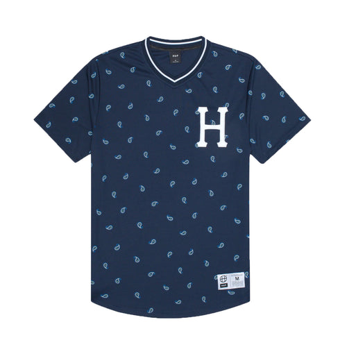 Buy HUF Paisley Warm Up Jersey - Navy Blazer - Swaggerlikeme.com / Grand General Store