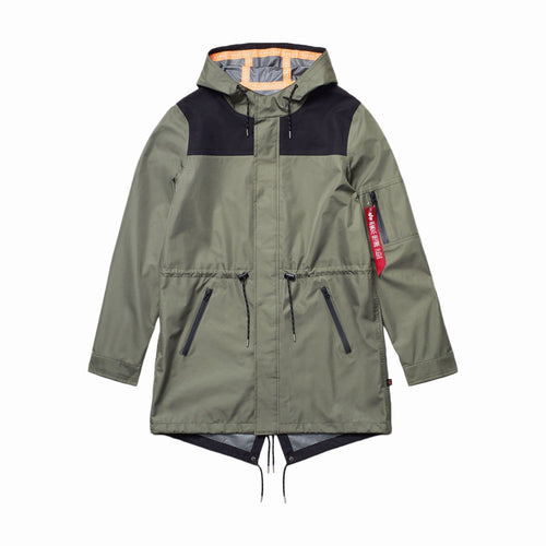 Buy Alpha Industries Deluge Ripstop Fishtail Coat - Sage - Swaggerlikeme.com / Grand General Store