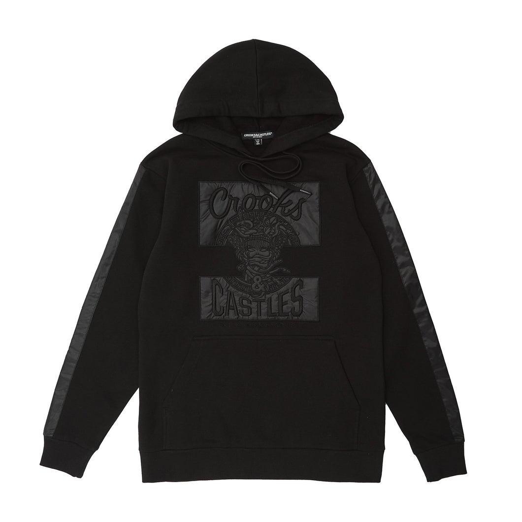 Buy Crooks & Castles Klepto Cut Sew Embroidered Hoodie - Black - Swaggerlikeme.com / Grand General Store