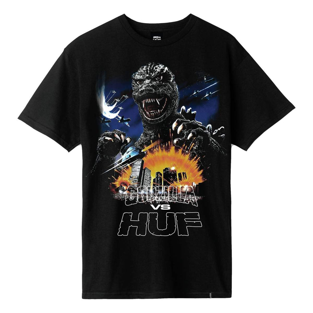 Buy HUF Godzilla Tour SS Tee - Black - Swaggerlikeme.com / Grand General Store