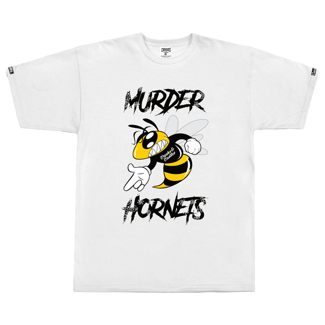 Buy Crooks & Castles Murder Hornets T-shirt - White - Swaggerlikeme.com / Grand General Store