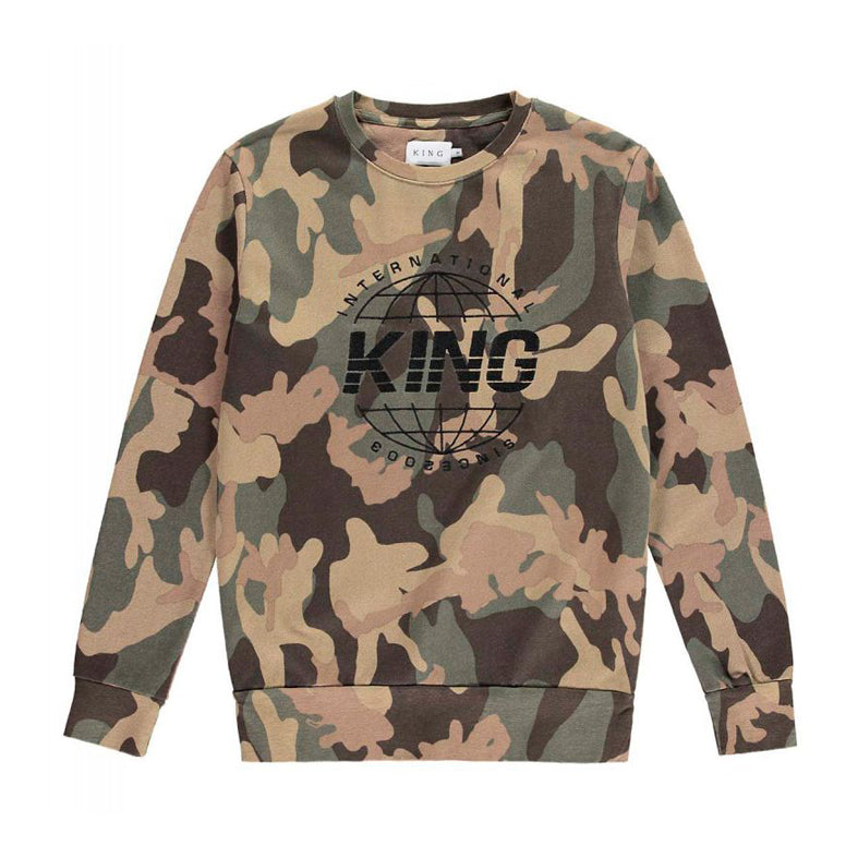 Buy KING Apparel Bethnal Sweatshirt - Camo - Swaggerlikeme.com / Grand General Store