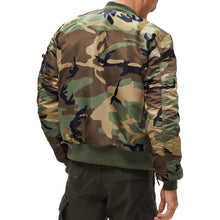 Load image into Gallery viewer, Buy Alpha Industries MA-1 Slim Fit Flight Jacket - Woodlands Camo - Swaggerlikeme.com / Grand General Store
