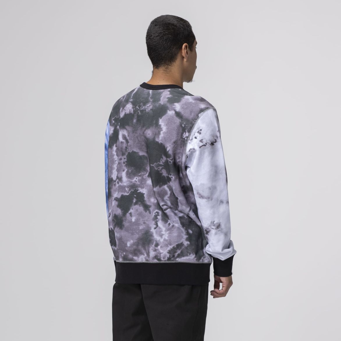 HUF Worldwide Euphoria Crewneck Sweatshirt in Black 